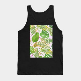 Green Jungle Pattern Tank Top